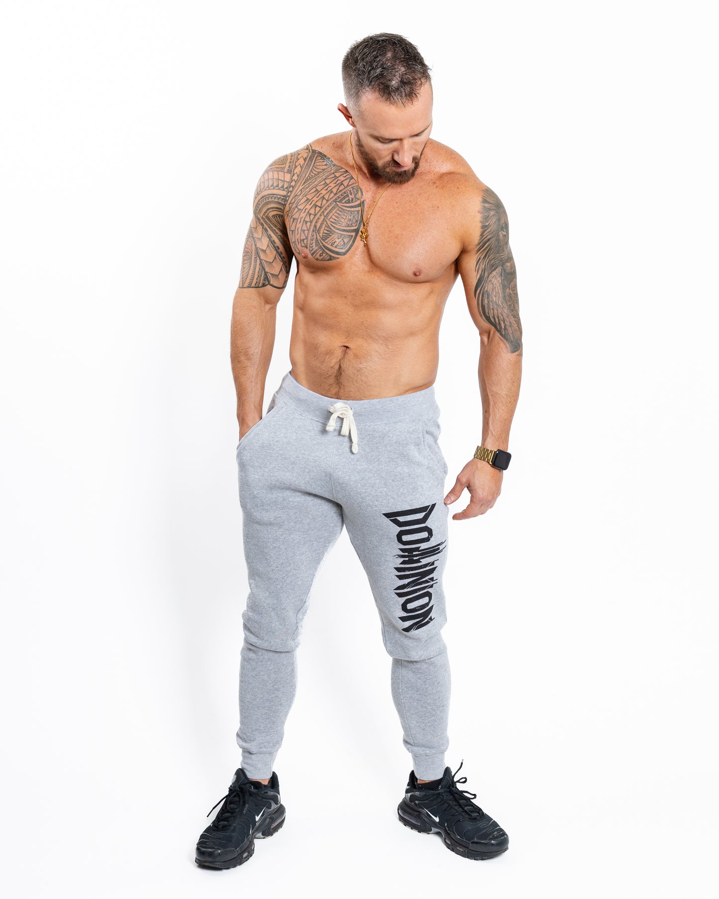 Vertical Logo Print Jogger